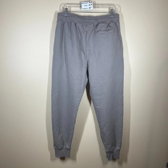 A-Cold-Wall Sweatpants Men's XL Gray Solid Logo 100% Cotton Tapered Drawstring - Picture 6 of 10